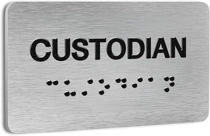 Custodian Signs for Business and Office Sign, ADA Signs by Flyangle