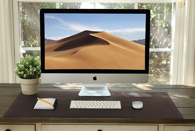 Vine Creations Leather Desk Mat Large 36" x 20", Desk Protector Mat, PU Leather - Image 6