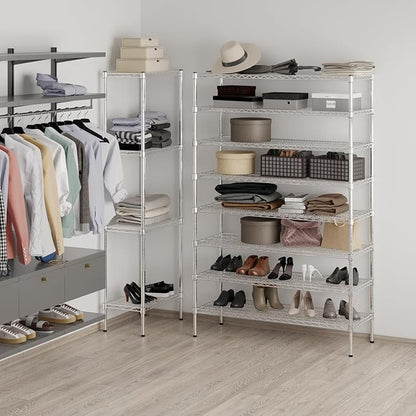 Regal Altair 18" Deep x 48" Wide x 74" Height Wire Shelving Kit | 8-Tier | NSF - Image 4