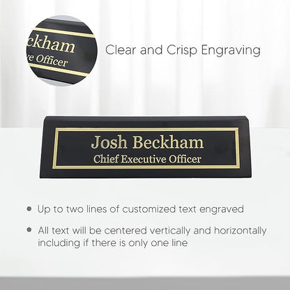 Engraving International Business Wood Name Plate - Image 3