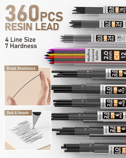 Nicpro 35PCS Art Mechanical Pencil Set - Image 4