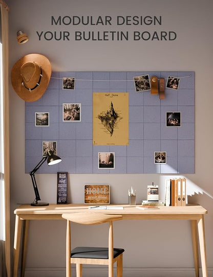 Fluxynara Large Felt Bulletin Board 36" x 24"Cork Board Alternative-6 Pack - Image 5