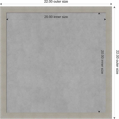 Amanti Art Grey Framed Magnetic Board 22x22 Medium Vision Board - Image 4