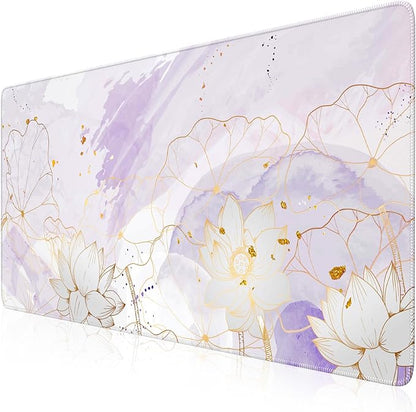 iCasso Desk Cover Mat, Extra Large Lotus Mouse Pad, Desk Pad Mat, Office Matt - Image 2