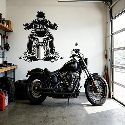 Custom Motorcycle Metal Signs Personalized Biker Name Sign Custom Garage Decor - Image 8