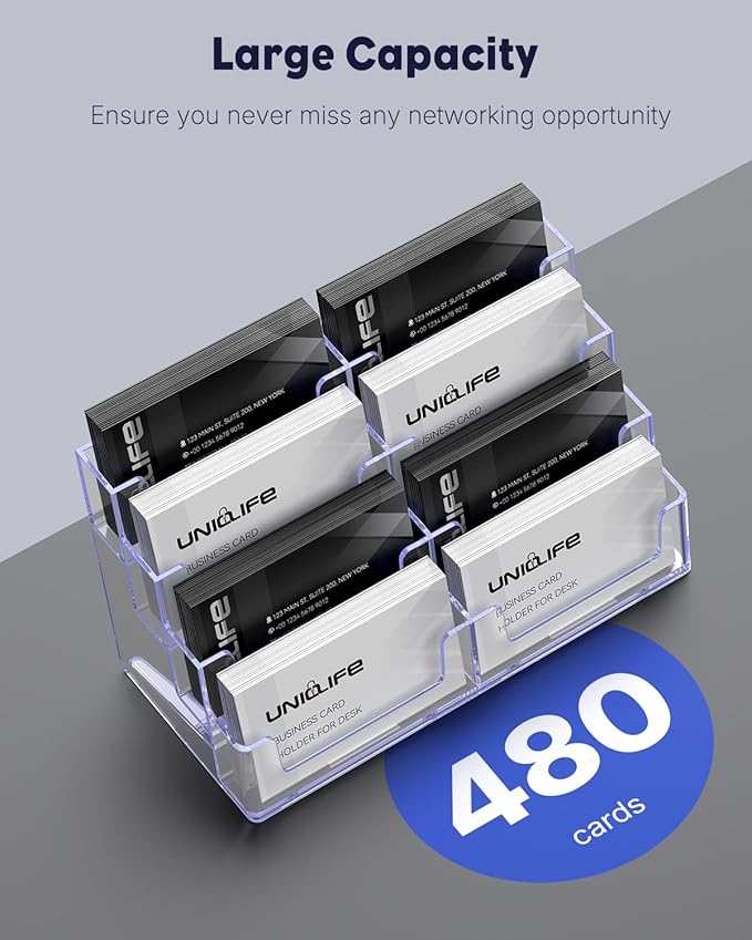Uniclife Acrylic Business Card Holder - Image 4