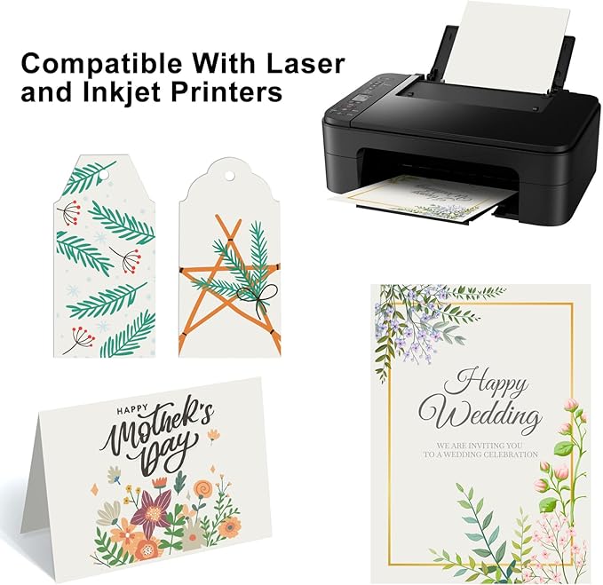 OcePor 200 Sheets Cream Cardstock Paper, Colored Printer Paper 8.5 x 11 - Image 5