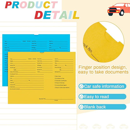 120 Pcs 9 x 12 In Vehicle Dealer Jackets - Image 2