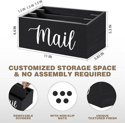 Mail Holder Countertop with 3-Slot, Mail Organizer - Image 3