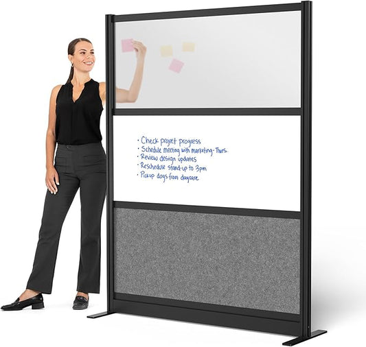 Stand Up Desk Store Workflow Wide Modular Wall | 53'' x 70'' Wall | Expandable by SStandUpDeskStore