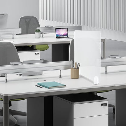GOOFCXO 4 Pcs Desk Divider Privacy Panel 23.6 x 15.8 Inch Counter Desk Acrylic - Image 7
