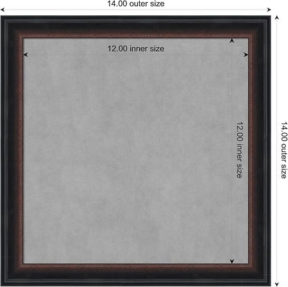 Amanti Art Black Framed Magnetic Board 14x14 X-Small Vision Board - Image 4