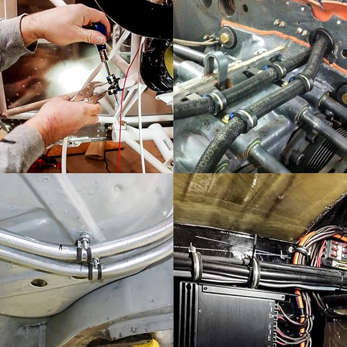 LOKMAN 20 Pack 3/16 Inch Stainless Steel Cable Clamp, Rubber Cushioned - Image 5