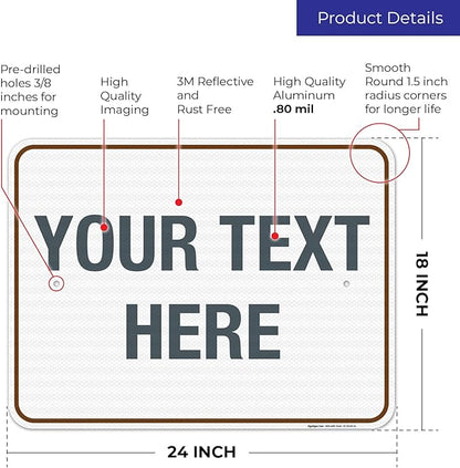 Custom Sign, Personalized Metal Signs, Customize - Image 3