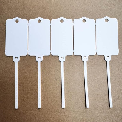 100pcs Reusable Blank Plastic Tags Ties Key Tags 1.45"*2.48" Serrated Tension - Image 7