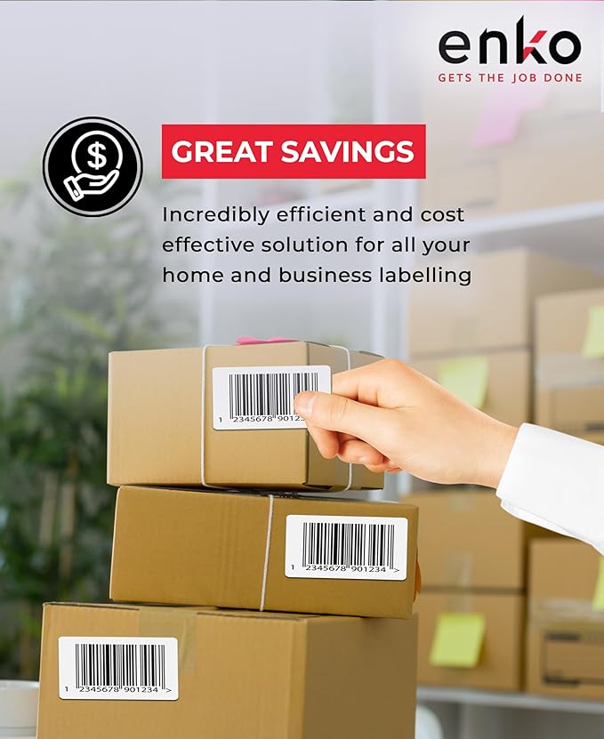 enKo 4" x 3" Labels for Zebra Desktop Printers - Image 5