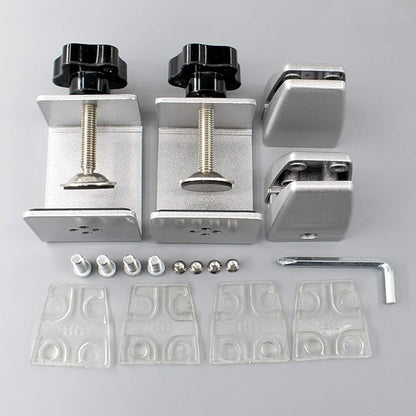 Sneeze Guard Support Clamp Partition Aluminum Adjustable Partition Clamp - Image 2
