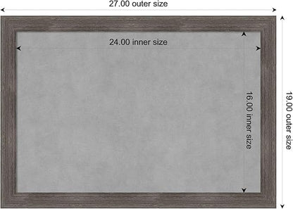 Amanti Art Grey Framed Magnetic Board 19x27 Medium Vision Board - Image 4
