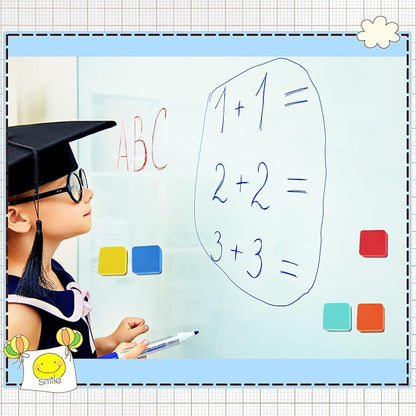 TaoBary Taobary 96 Pack Mini Dry Erase Erasers Bulk Magnetic Whiteboard Dry - Image 6