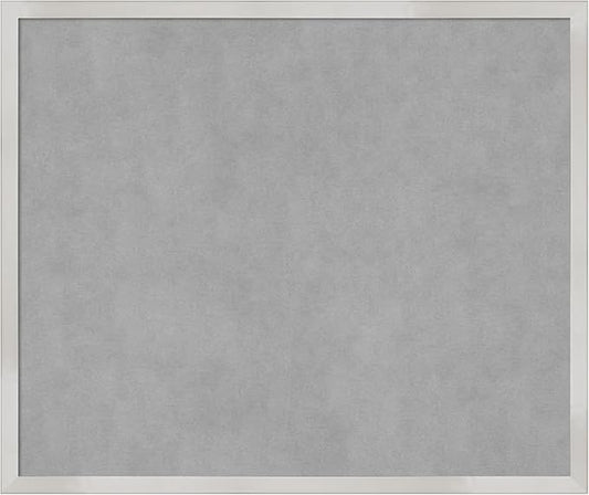Amanti Art Silver Framed Magnetic Board 21x25 Medium Vision Board by AmantiArt