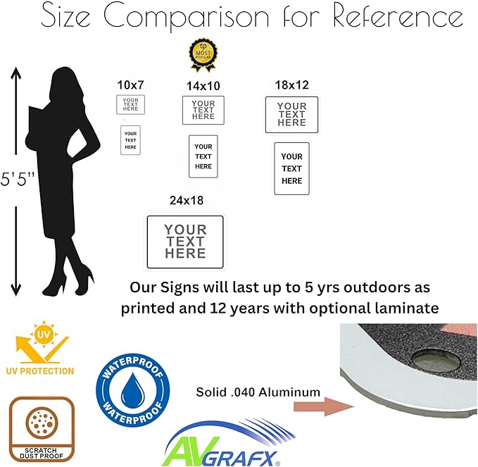 Custom Signs Outdoor Metal 24x18 - Image 3