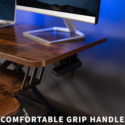 VIVO 32 inch Desk Converter, K Series, Height Adjustable Sit to Stand Riser - Image 7