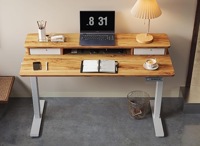 FEZIBO 55 x 24 Inch Height Adjustable Electric Standing Desk - Image 6