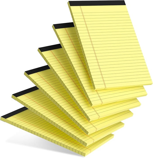 AILZFEI 6pcs Small Note Pad 5x8 College Ruled Legal Pads Paper Notepads 6 Pack by Unknown