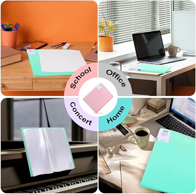 Phyxin Portfolio Binder, 40-Pocket Portfolio Folder 8.5" x 11", Displaying 80 - Image 5