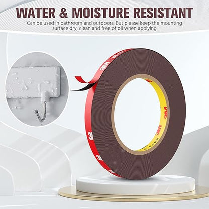 Double Sided Tape, Heavy Duty Mounting Tape Waterproof Foam Tape, 32FT Length - Image 3
