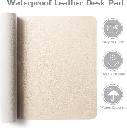 Aothia Leather Desk Pad Protector, Office Desk Mat, Large Mouse Pad, Laptop - Image 4