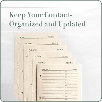 Gallery Leather Address Book Refill Replacement Pages - Image 6