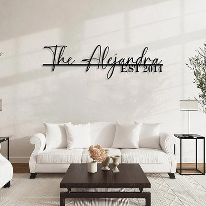 Personalized Family Name Sign | Custom Metal Sign | Metal Wall Art | Last Name - Image 2