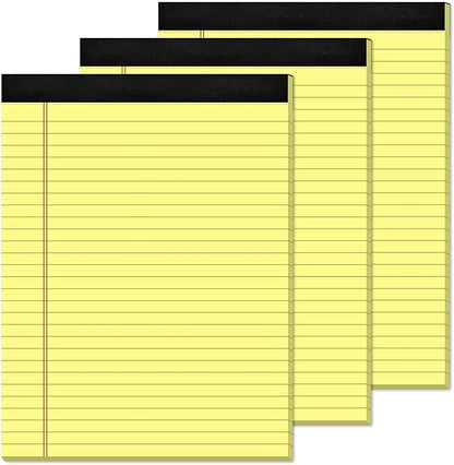 Yellow Legal Pads 8.5 x 11 Writing Pads Yellow Note Pads 8.5 x 11 Perforated by Aidunmis