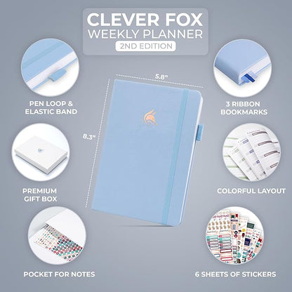 Clever Fox Planner 2nd Edition – Colorful Weekly & Monthly Goal Planner - Image 2