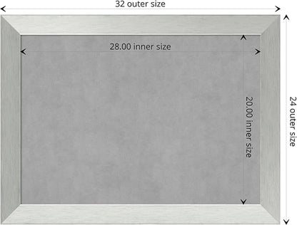 Amanti Art Silver Framed Magnetic Board 24x32 Medium Vision Board - Image 4
