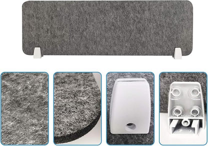 MYOYAY 40''x12'' Privacy Panel Clamp-on Acoustic Desk Divider Freestanding - Image 8