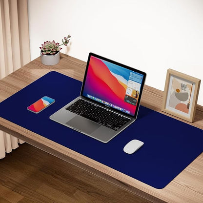 Boutilon Leather Desk Pad Protector, Non-Slip Mouse Pad, Laptop Desk Pad - Image 2