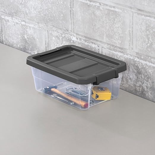 Sterilite Box Stacker Modular Clear 16QT 14723V06 - Image 4