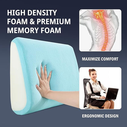 HOMBYS Lumbar Support Pillow for Recliner Chair, Memory Foam Back Support - Image 3