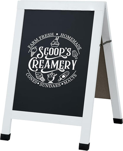 Sunnydaze Magnetic A-Frame Chalkboard Sign - Image 8