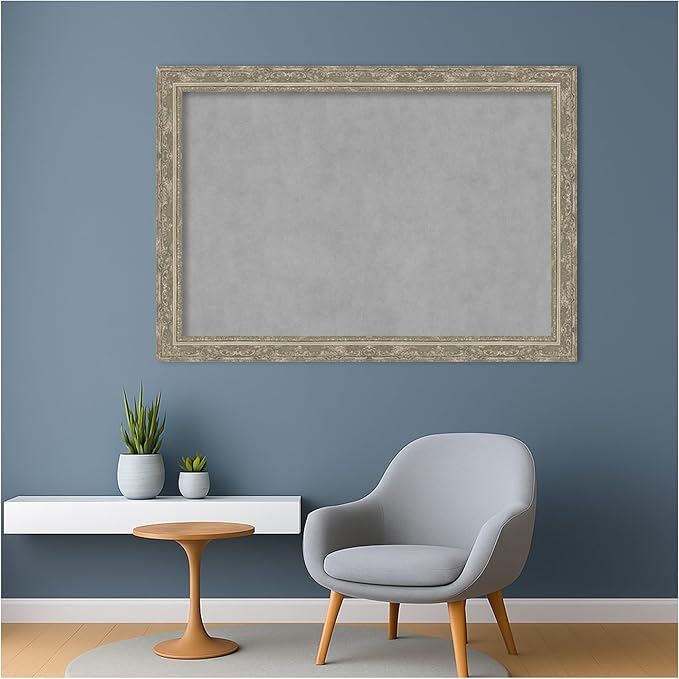 Amanti Art Silver Framed Magnetic Board 28x40 Large Vision Board - Image 6