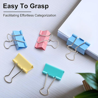 Colored Binder Clips, Medium Binder Clip 1.25 Inch - Image 6