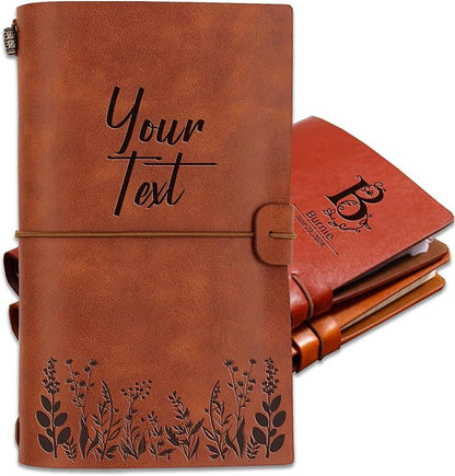 Bliver Personalized Leather Journal Custom Notebook Customized Engraved Journal by Bliver