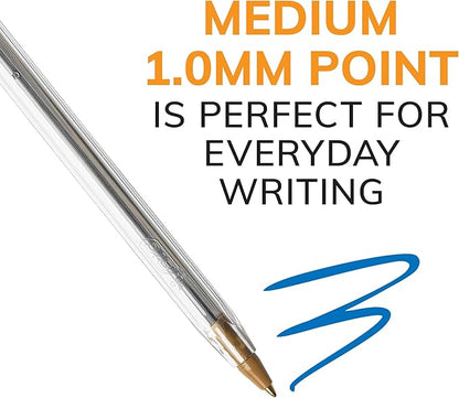 BIC Cristal Xtra Smooth Blue Ballpoint Pens, Medium Point, 500-Count Box - Image 2