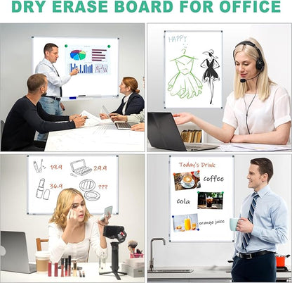 H-Qprobd 4' x 3' Whiteboard Dry Erase White Board - Image 6