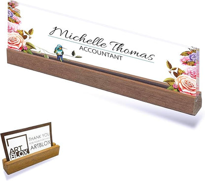 ARTBLOX | Office Personalized Name Plate Flower - Image 2