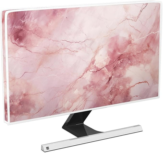 Baocicco Fashion Pink Marble Waterproof Television Cover 32 Inch Full Body by Baocicco