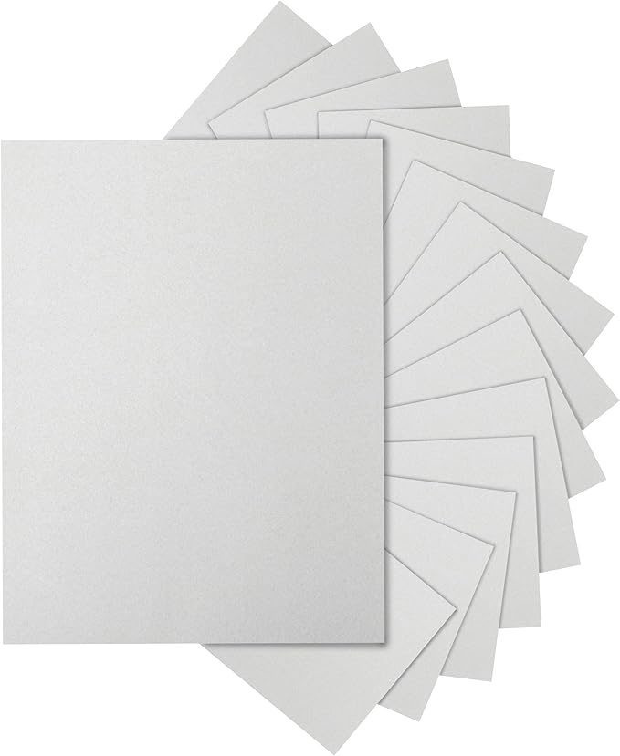 Silunkia 40 Sheets Grey Cardstock 8.5 x 11 Crafts Paper, 200gsm/75lb Premium by Silunkia
