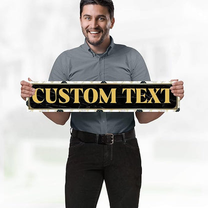Custom Sign, Custom Street Sign, 11 Font Colors, 13 Font Styles, 4 Hole Options - Image 2